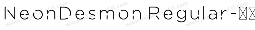 NeonDesmon Regular字体转换